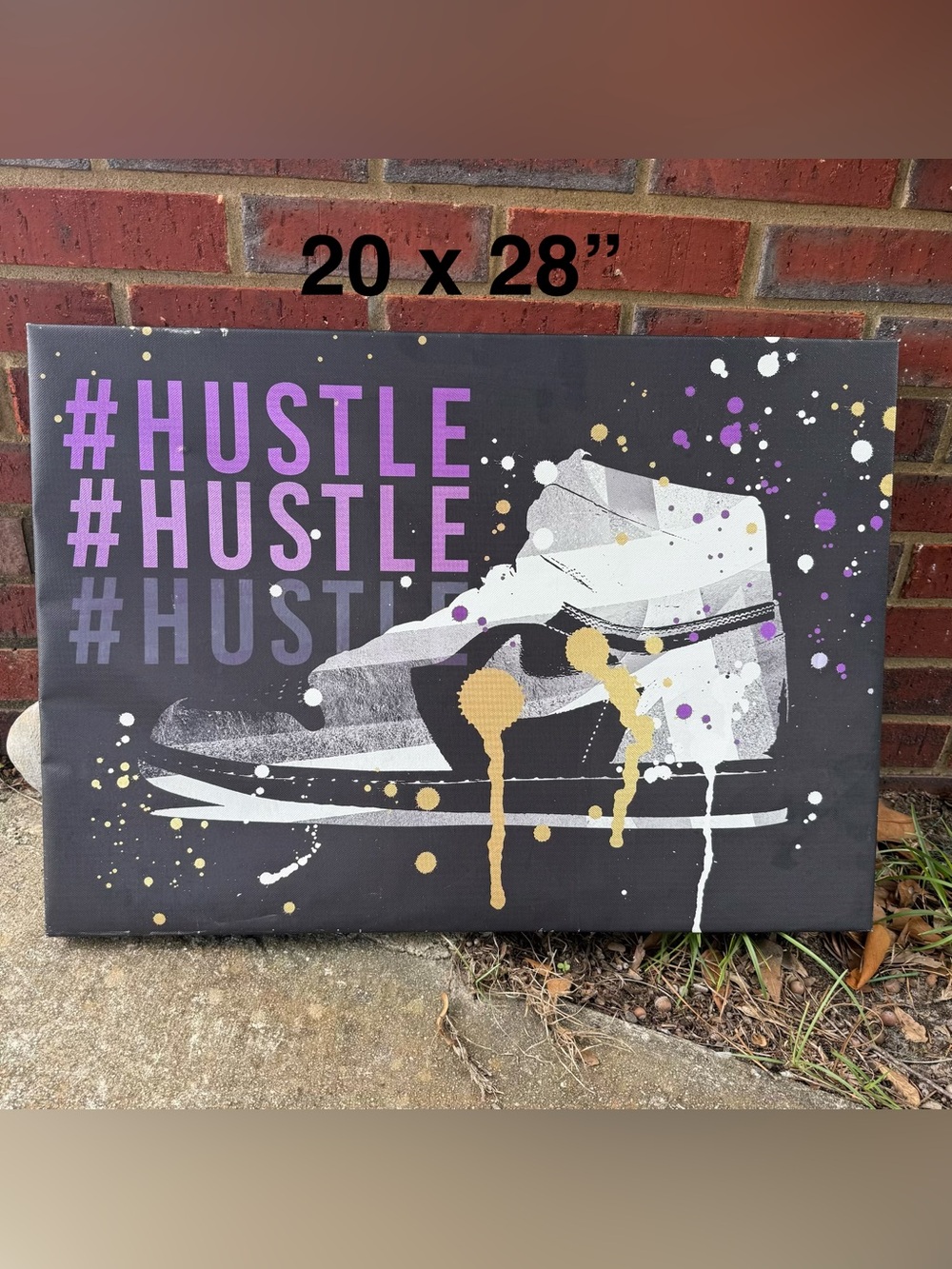 Nike Dunk Air Jordan High Top Sneakers Panda Wall Art Picture Black White 20x28”